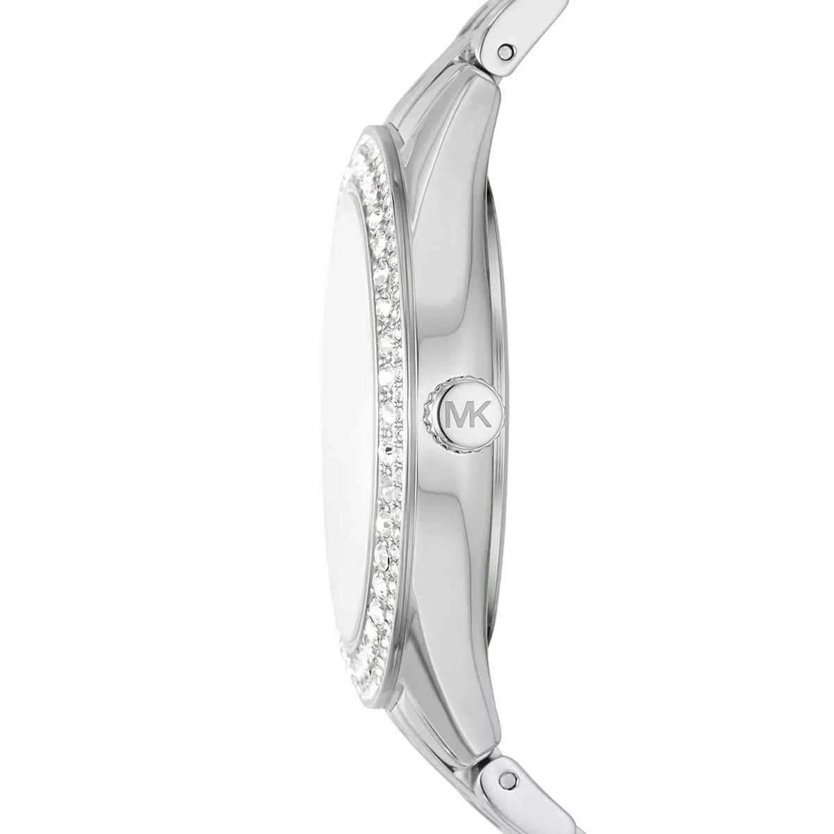 Michael Kors Uhr - Harlowe Three-Hand Stainless Steel Watch - Gr. unisize - in Silber - für Damen von Michael Kors