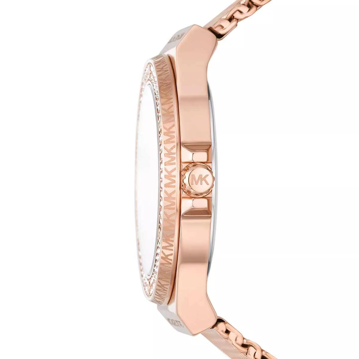 Michael Kors Uhr - Lennox Three-Hand  Stainless Steel Mesh Watch - Gr. unisize - in Gold - für Damen von Michael Kors