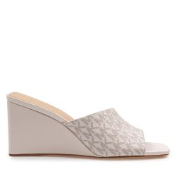 Michael Kors Wedge Sandalen In Vanille Mit Logo-print von Michael Kors