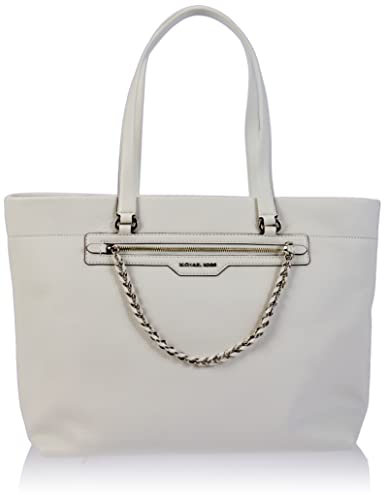 MICHAEL KORS Women Elliot LG TZ Tote Bag, Opticwhite von Michael Kors