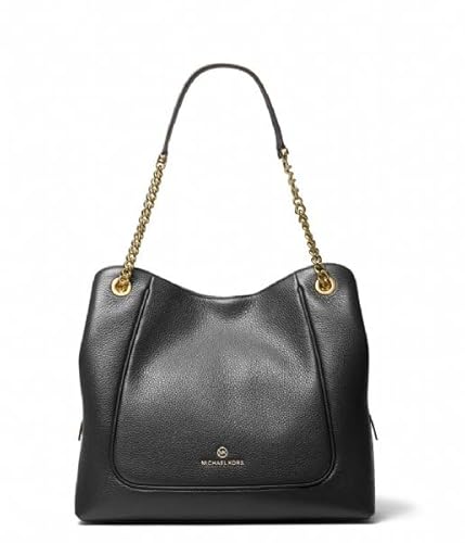 Michael Kors Women LG Chain Shldr Tote Bag, Black von Michael Kors