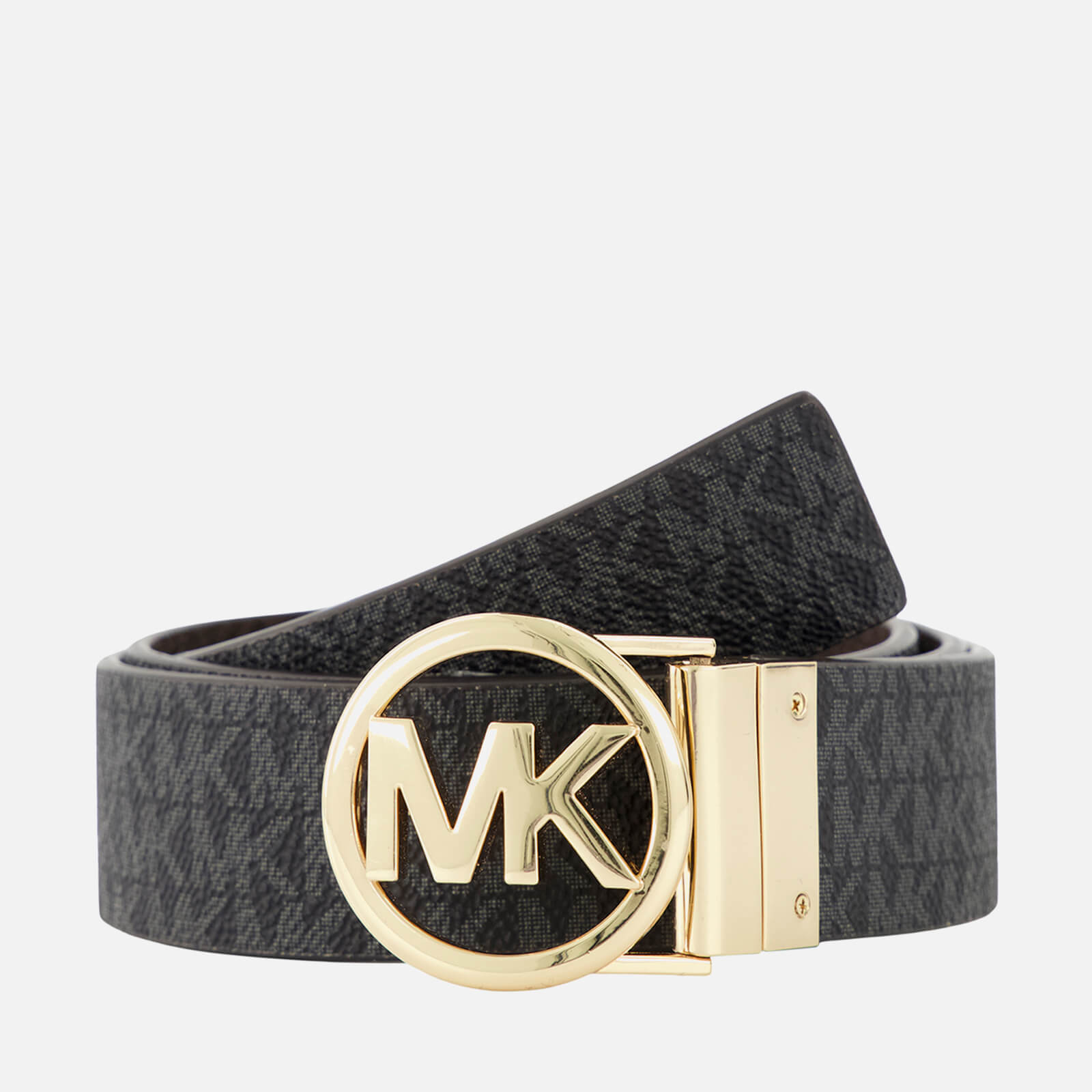 Michael Kors Logo-Jacquard Leather Belt - S von Michael Kors