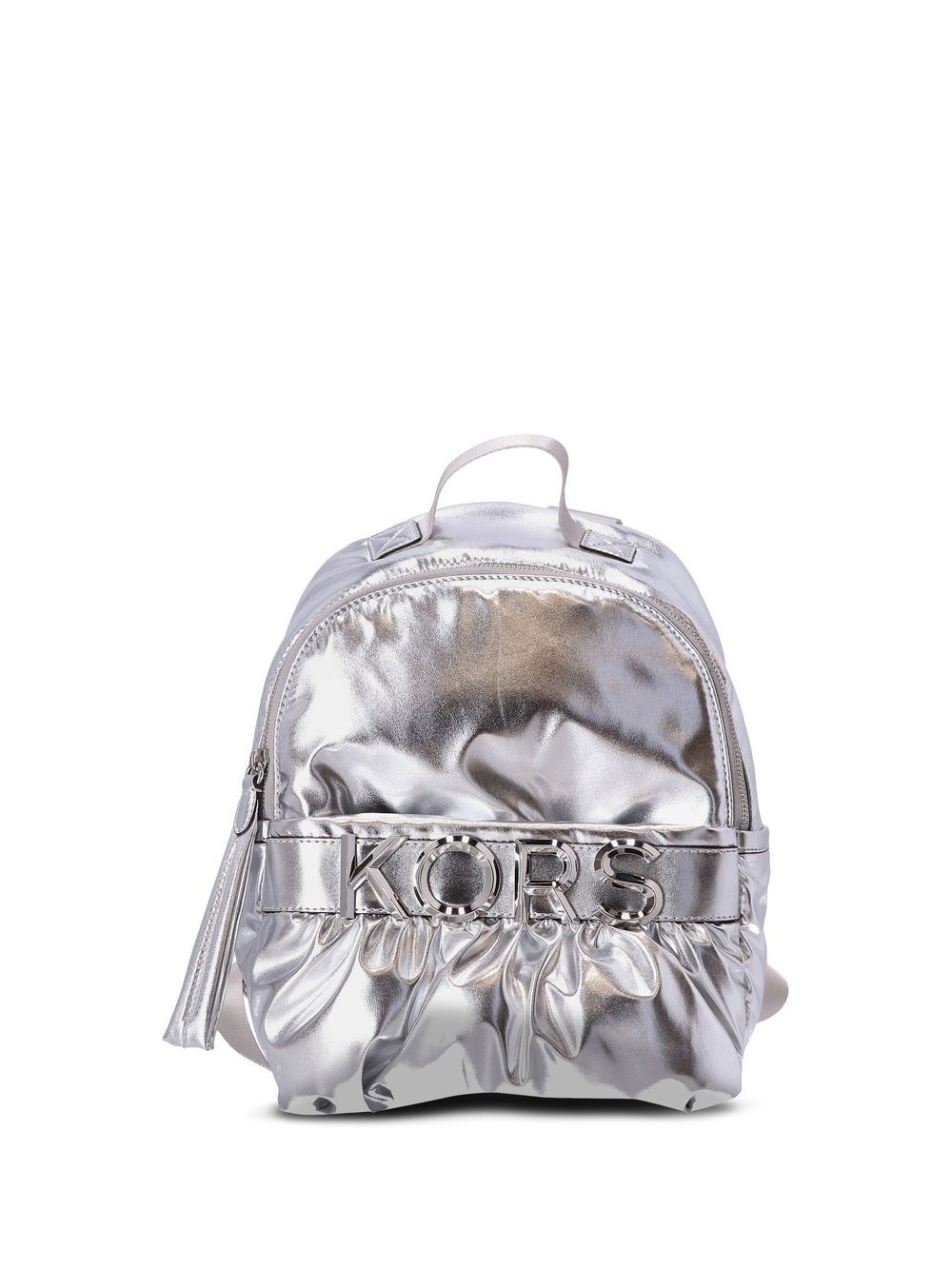 Michael Kors Rucksack im Metallic-Look - Silber von Michael Kors