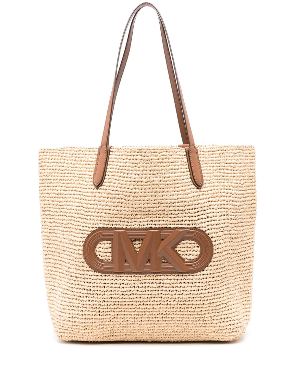 Michael Kors Shopper mit Logo-Patch - Nude von Michael Kors