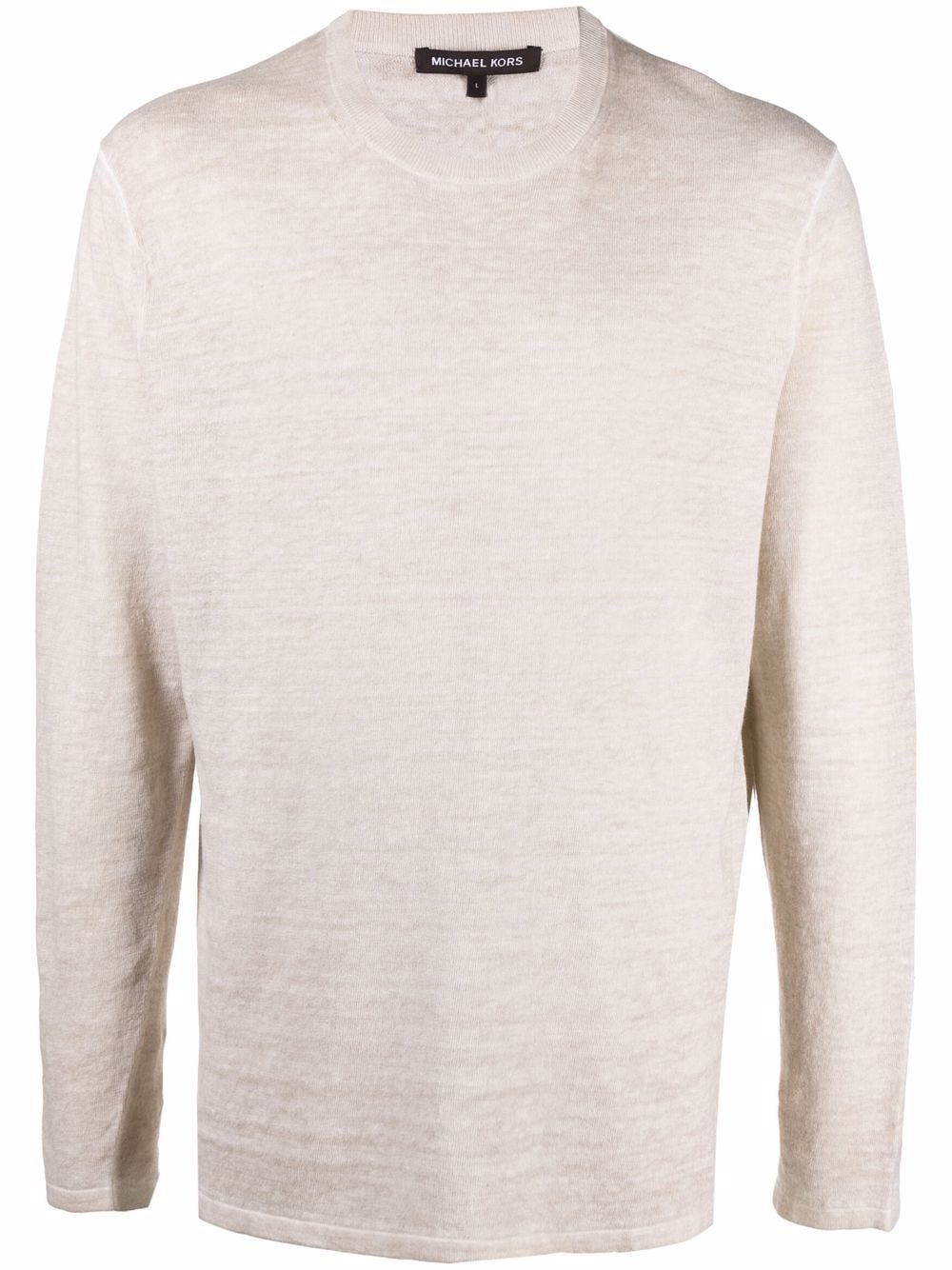 Michael Kors Pullover mit Rundhalsausschnitt - Nude von Michael Kors