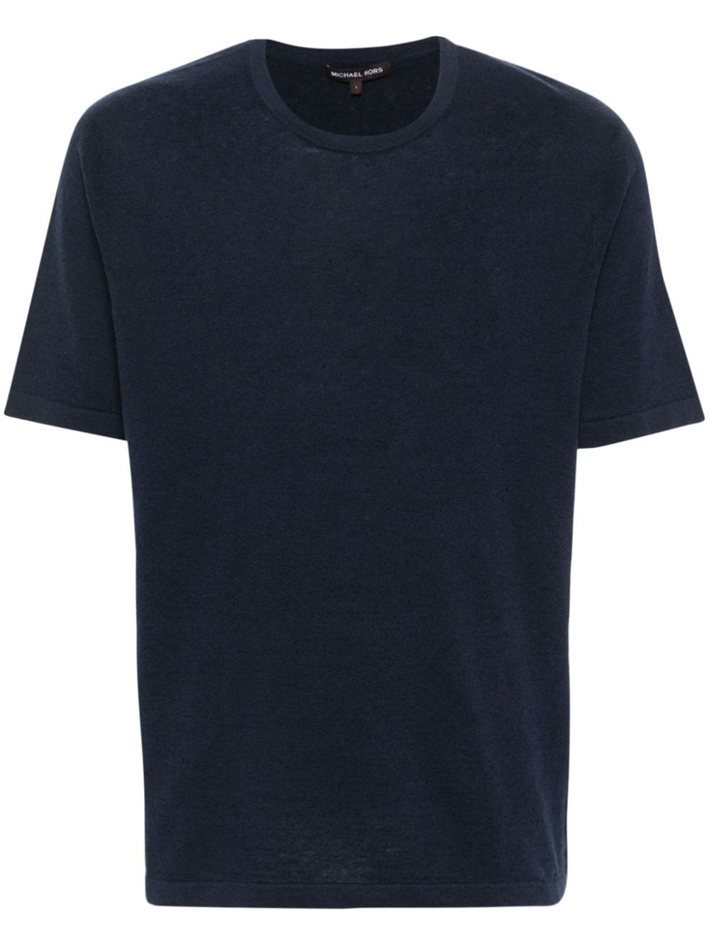 Michael Kors short-sleeve knitted T-shirt - Blau von Michael Kors
