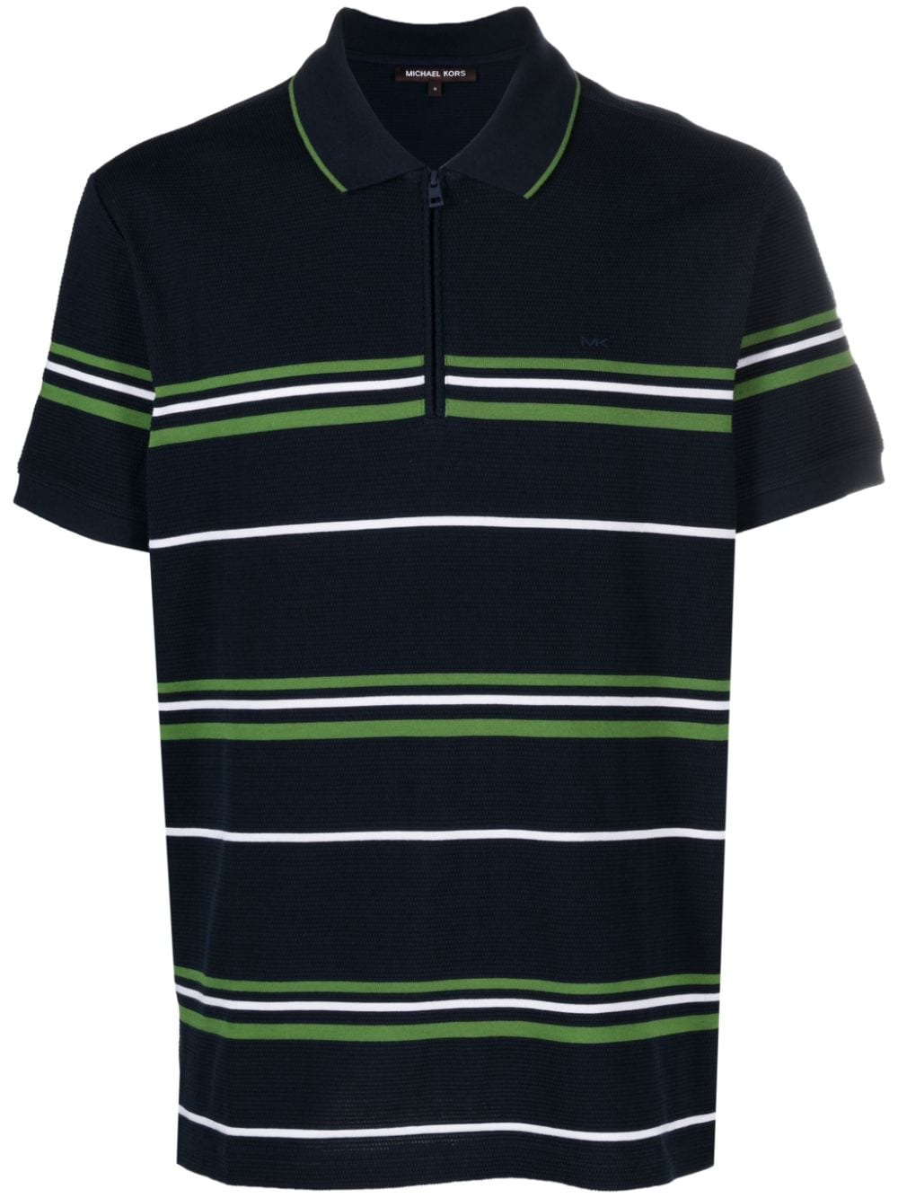 Michael Kors Gestreiftes Poloshirt - Blau von Michael Kors