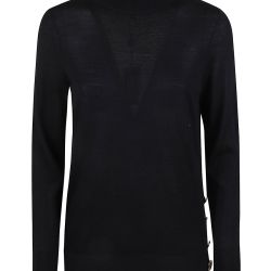 Schwarzer Wollpullover Von Michael Kors Für Damen von Michael Kors