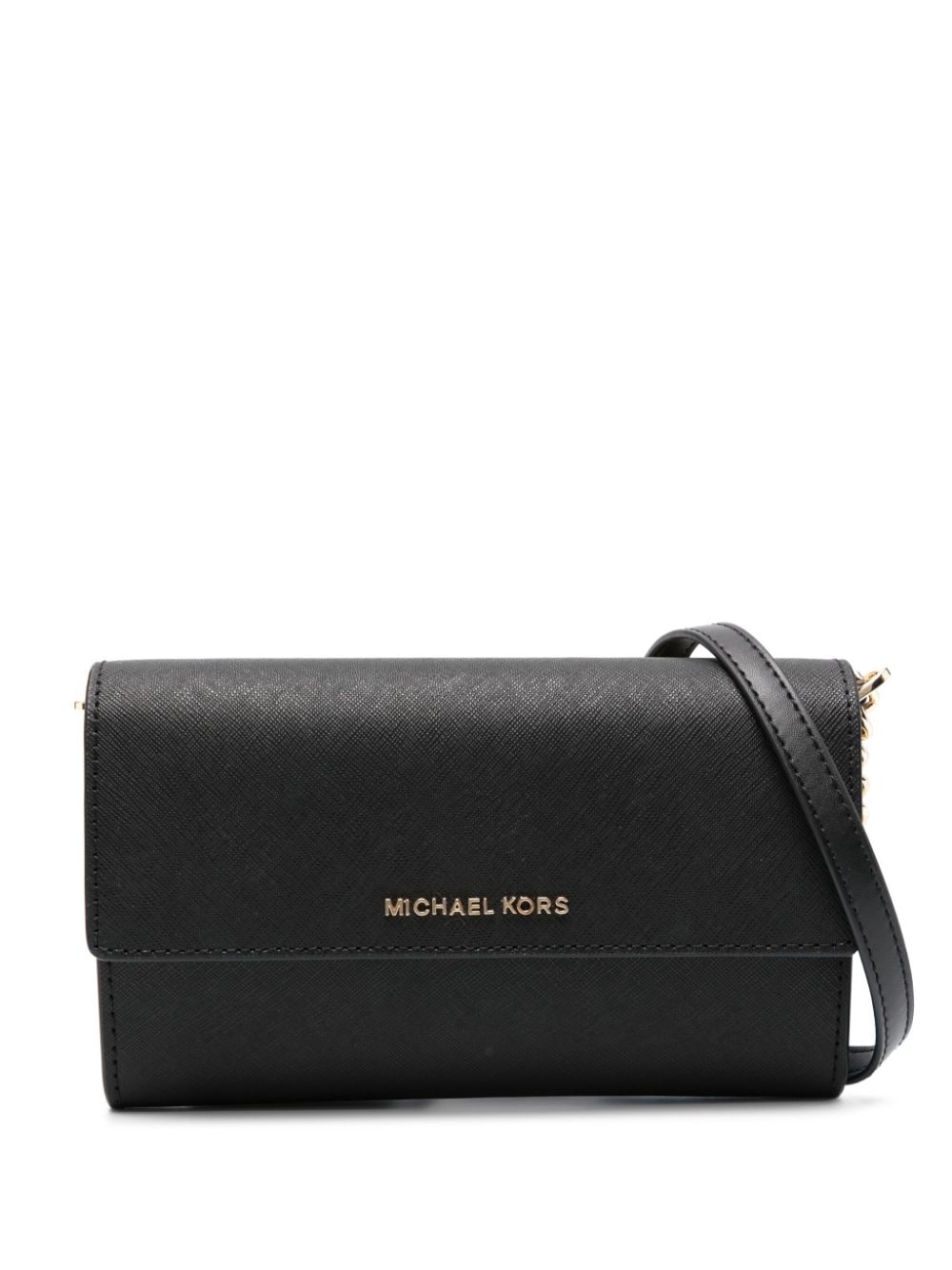 Michael Michael Kors Clutch mit Logo-Schild - Schwarz von Michael Michael Kors