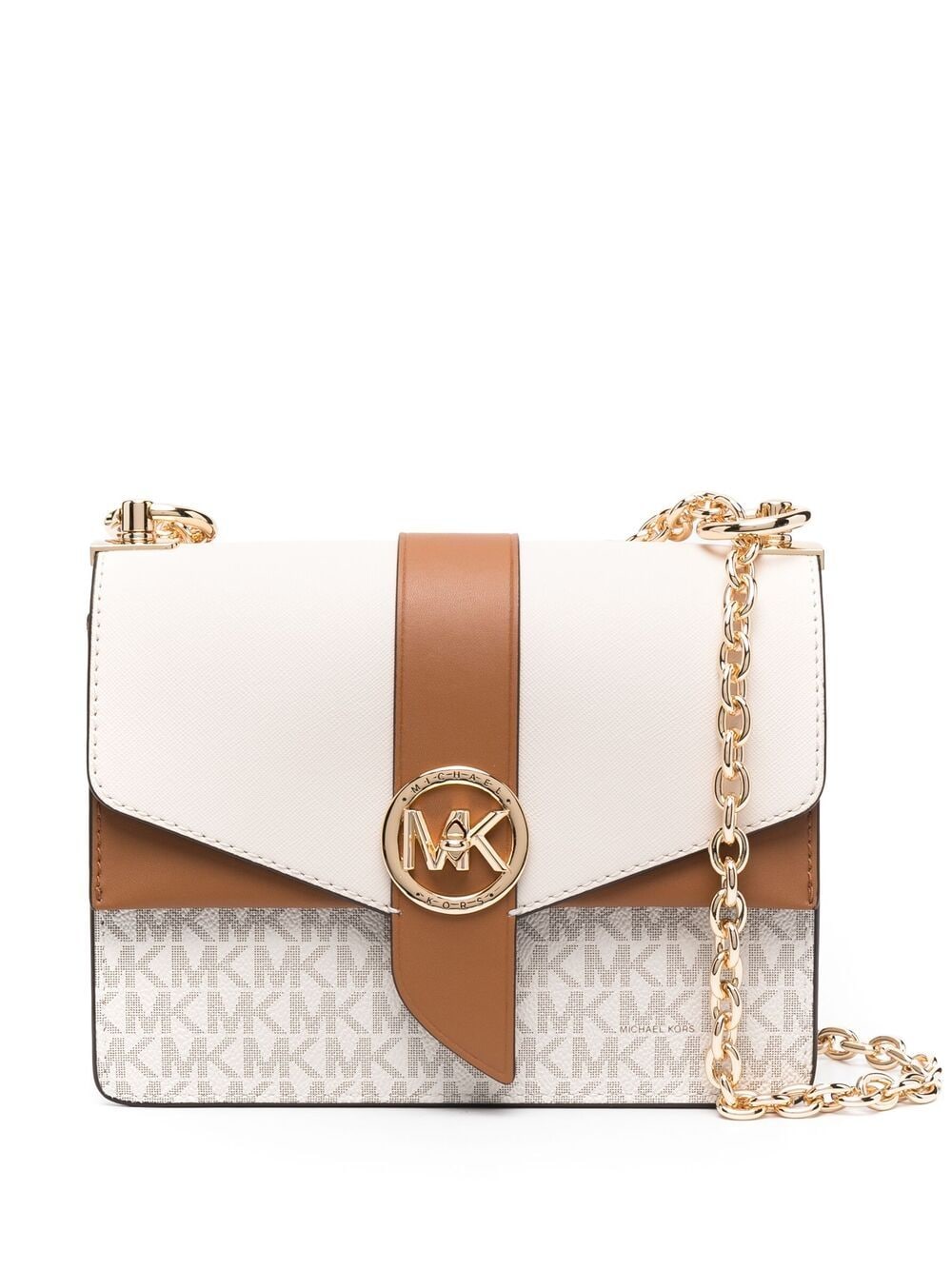 Michael Kors Greenwich Schultertasche - Nude von Michael Kors