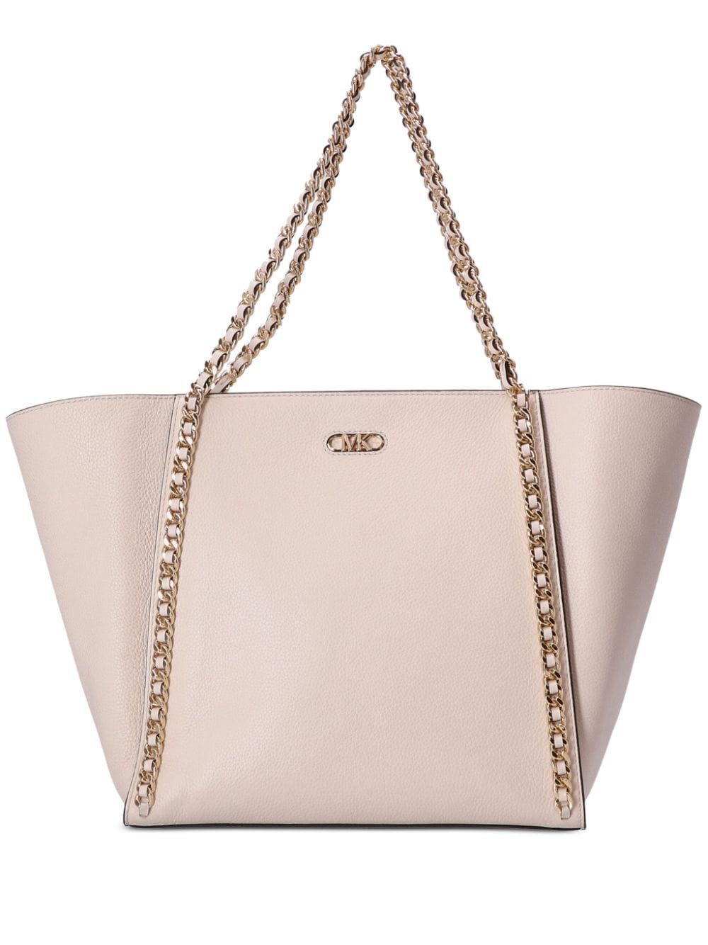 Michael Michael Kors Handtasche mit Zierkette - Nude von Michael Michael Kors