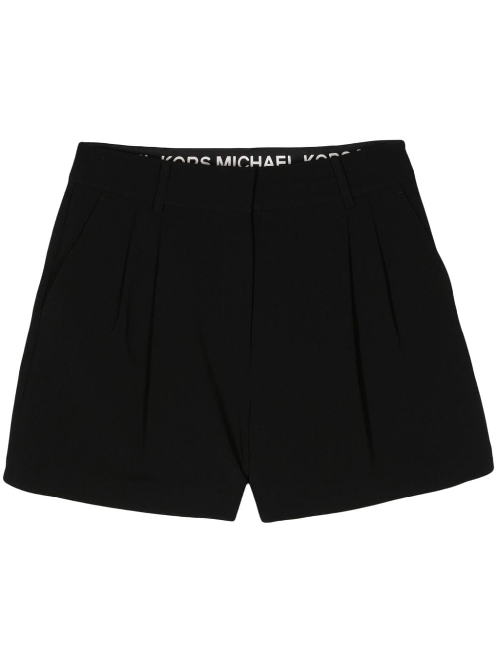 Michael Michael Kors Krepp-Shorts - Schwarz von Michael Michael Kors