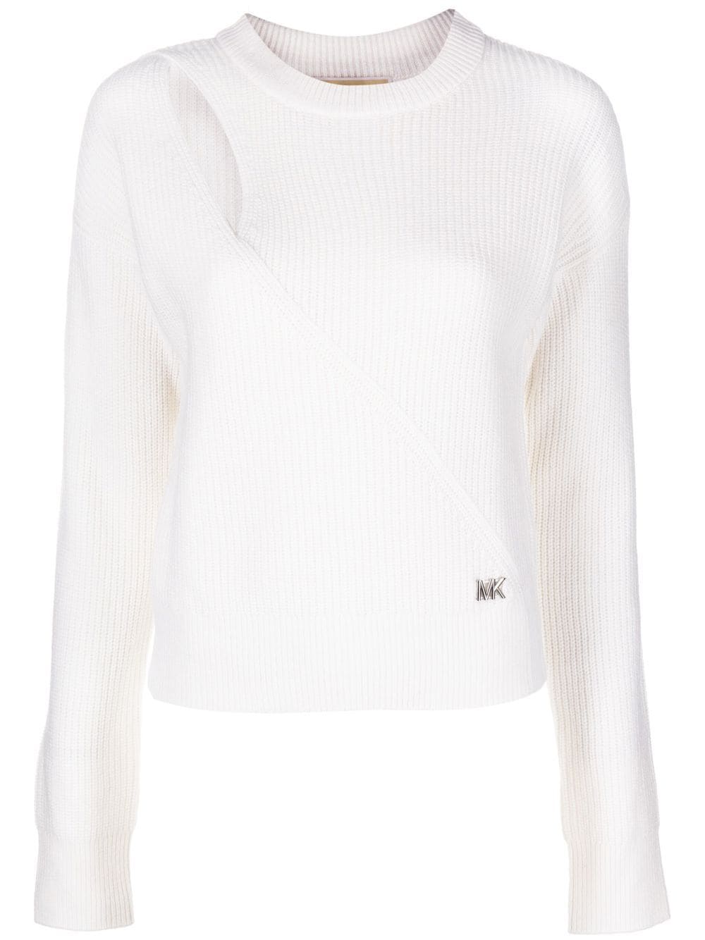 Michael Michael Kors Pullover mit Cut-Out - Weiß von Michael Michael Kors