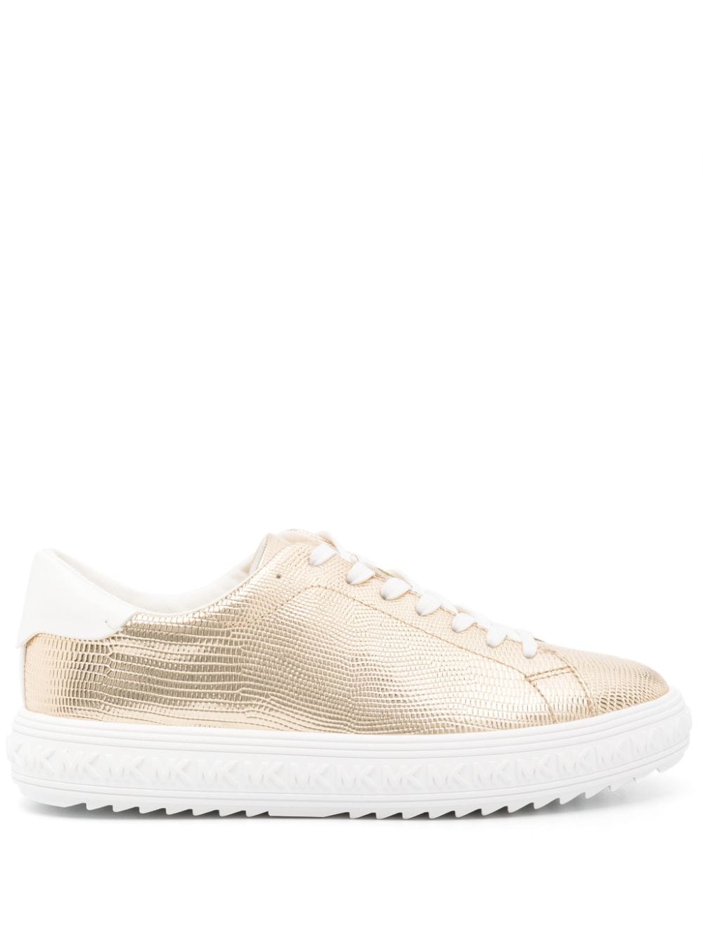 Michael Michael Kors Sneakers mit Logo-Prägung - Gold von Michael Michael Kors