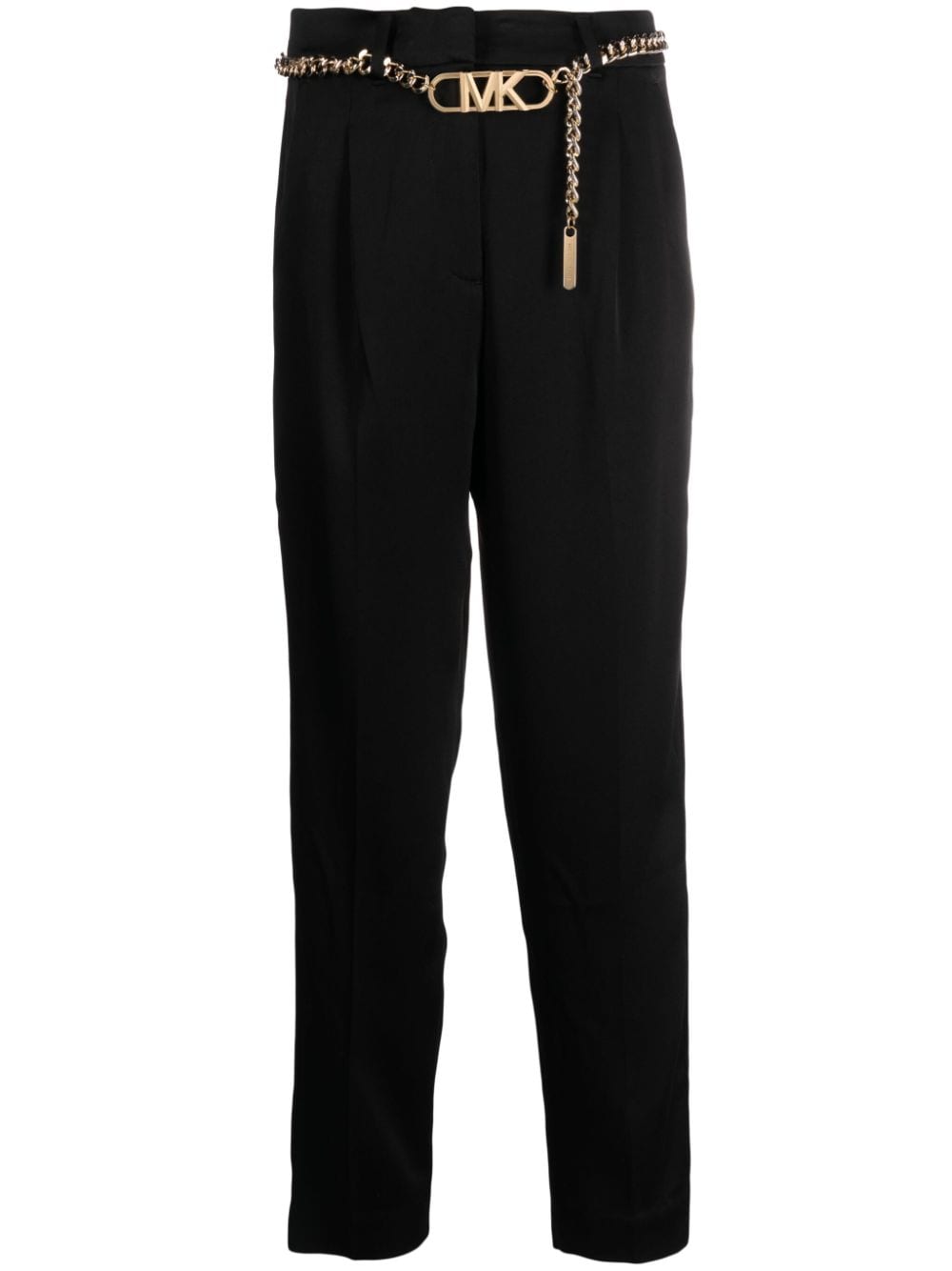 Michael Michael Kors Tapered-Hose mit Logo-Schild - Schwarz von Michael Michael Kors