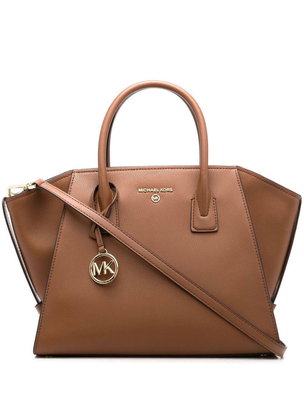 Michael Michael Kors Handtasche mit Logo-Schild - Braun von Michael Michael Kors