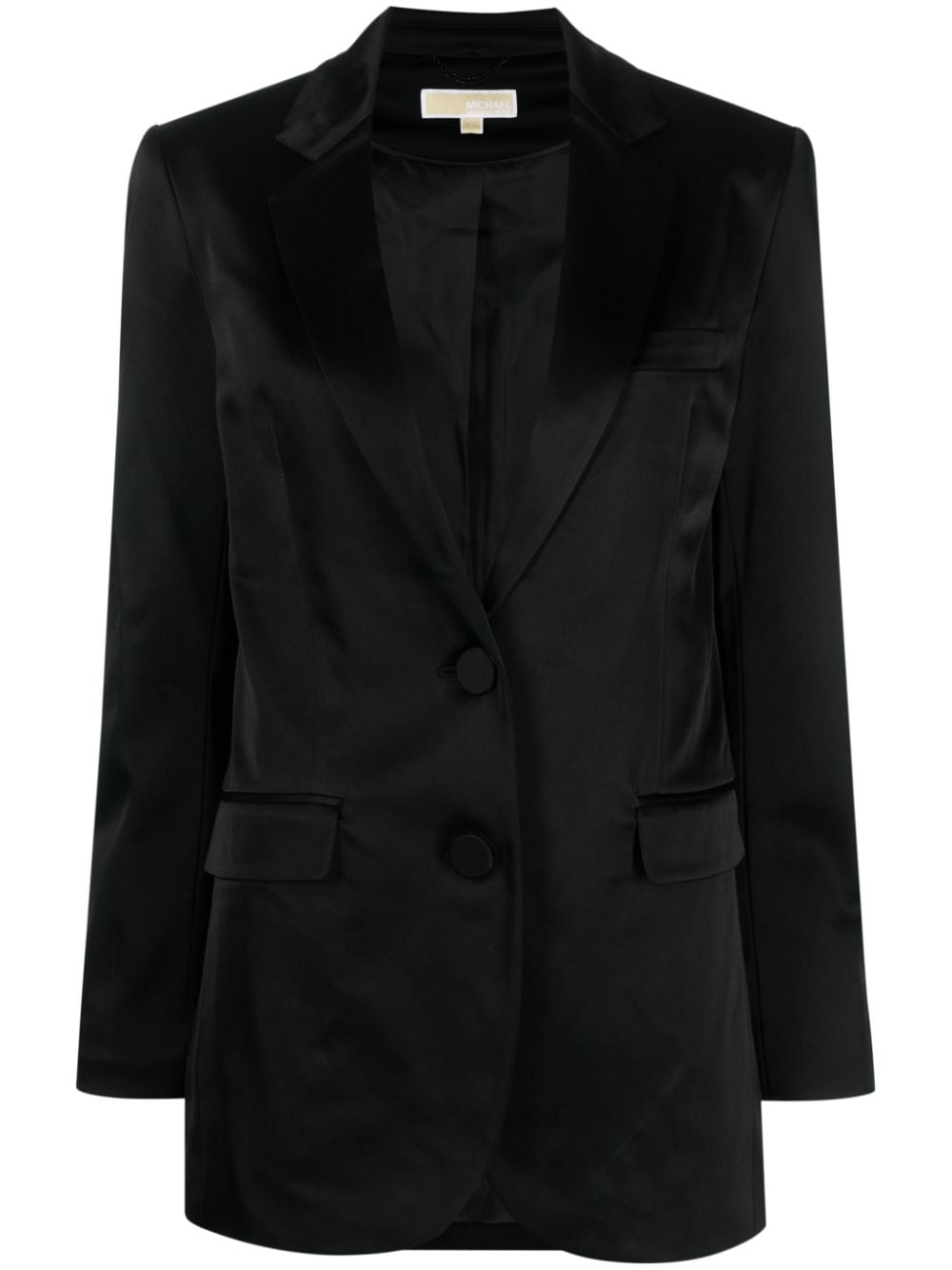 Michael Michael Kors Einreihiger Satinblazer - Schwarz von Michael Michael Kors