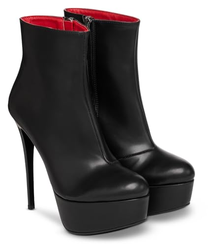 Michael Soul VALERIA - Plateau Stiefeletten schwarz matt Schuhgröße 38 von Michael Soul