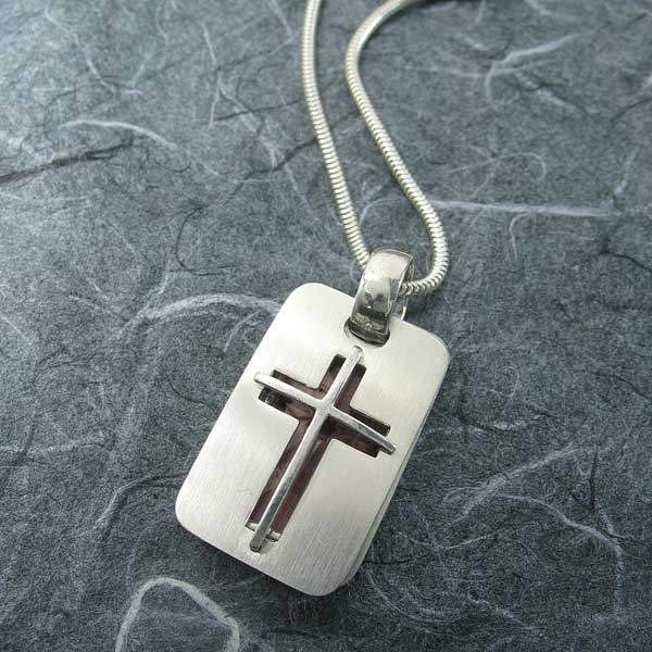 Silber Rechteckiges Kreuz 2 Bilder Locket Silber Rechteckiges Kreuz 2 Bilder Locket von MichaelBromberg