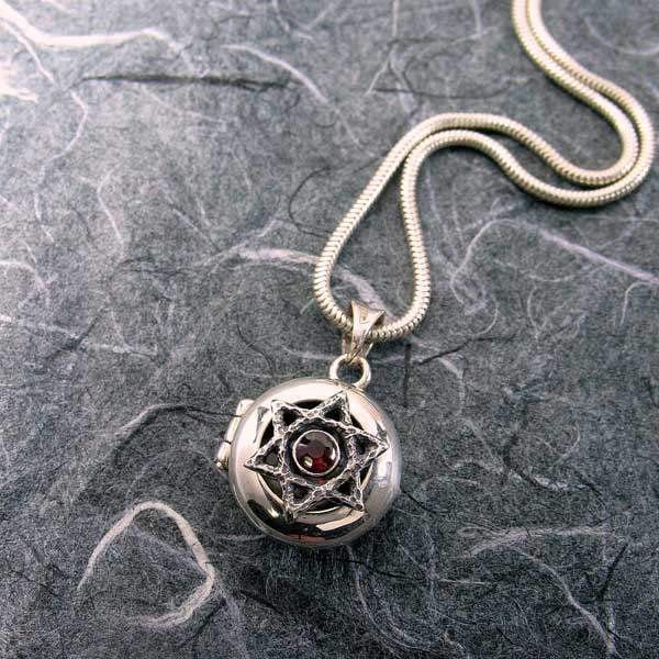 Silberner Davidstern 1 Bilder-Locket Silberner Davidstern 1 Bilder-Locket von MichaelBromberg