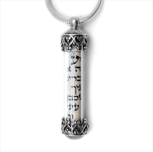 sterling Silber Mezuzah Halskette von MichaelBromberg