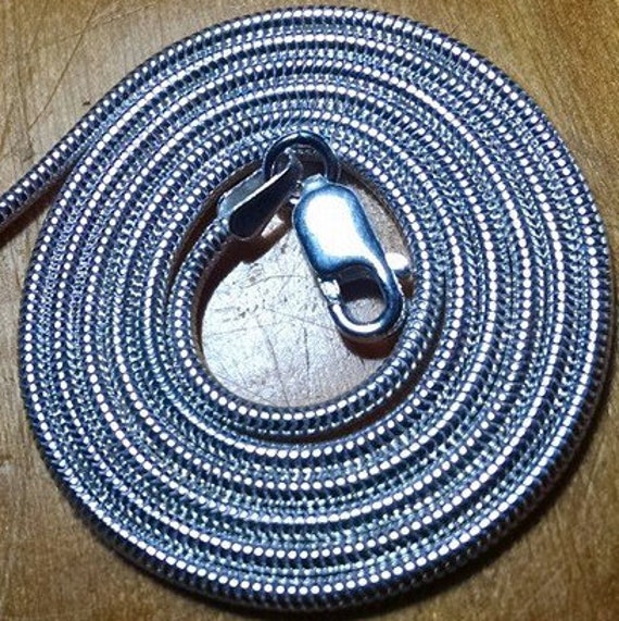 sterling Silber Schlangenkette 30 Zoll X 1, 9 Mm | Silber Oder Mitternachtsschwarz sterling Silber Schlangenkette 30 Zoll X 1, 9 Mm | Silber Oder Mitternachtsschwarz von MichaelDavidDesigns