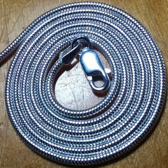 sterling Silber Schlangenkette 30 Zoll X 1, 9 Mm | Silber Oder Mitternachtsschwarz sterling Silber Schlangenkette 30 Zoll X 1, 9 Mm | Silber Oder Mitternachtsschwarz von MichaelDavidDesigns