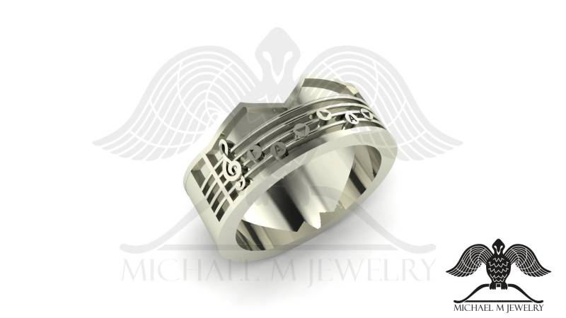 Container Passende Band Musiknote .925 Sterlingsilber - Sonderanfertigung Handgefertigt Container Passende Band Musiknote .925 Sterlingsilber - Sonderanfertigung Handgefertigt von MichaelMJDesigns