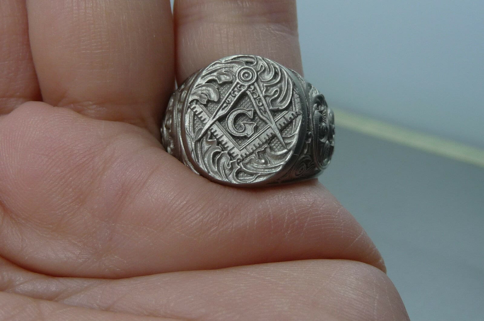 Handgefertigte Freimaurer Tempelritter .925 Signet Ring 9-1/2 Handgefertigte Freimaurer Tempelritter .925 Signet Ring 9-1/2 von MichaelMJDesigns