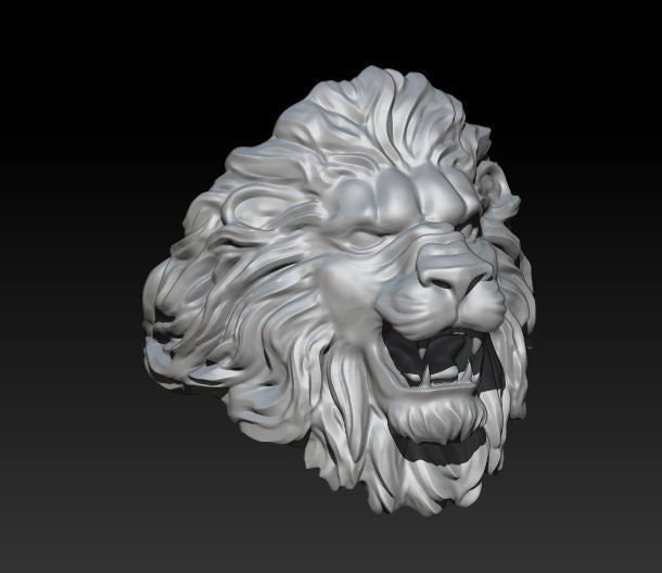 Lion Head Öffnen Mund 925 Sterling Silber Ring Michaelmjdesigns Lion Head Öffnen Mund 925 Sterling Silber Ring Michaelmjdesigns von MichaelMJDesigns
