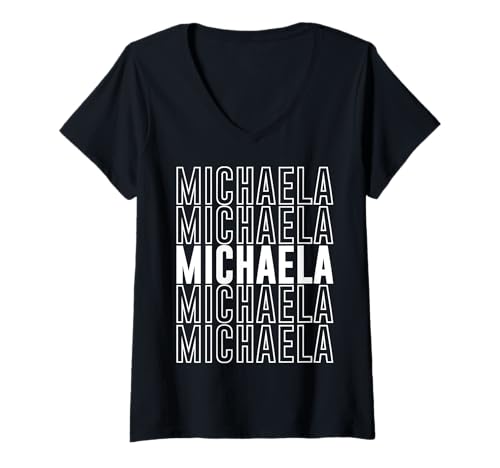 Damen Michaela T-Shirt mit V-Ausschnitt Damen Michaela T-Shirt mit V-Ausschnitt von Michaela Apparel