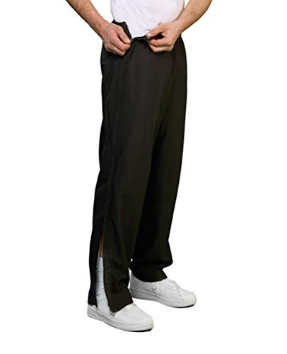 MichaelaX-Fashion-Trade Authentic klein - Herren Sport und Freizeithose mit seitlichem Reißverschluss (51001), Farbe:Schwarz (090), Größe:68 von MichaelaX-Fashion-Trade