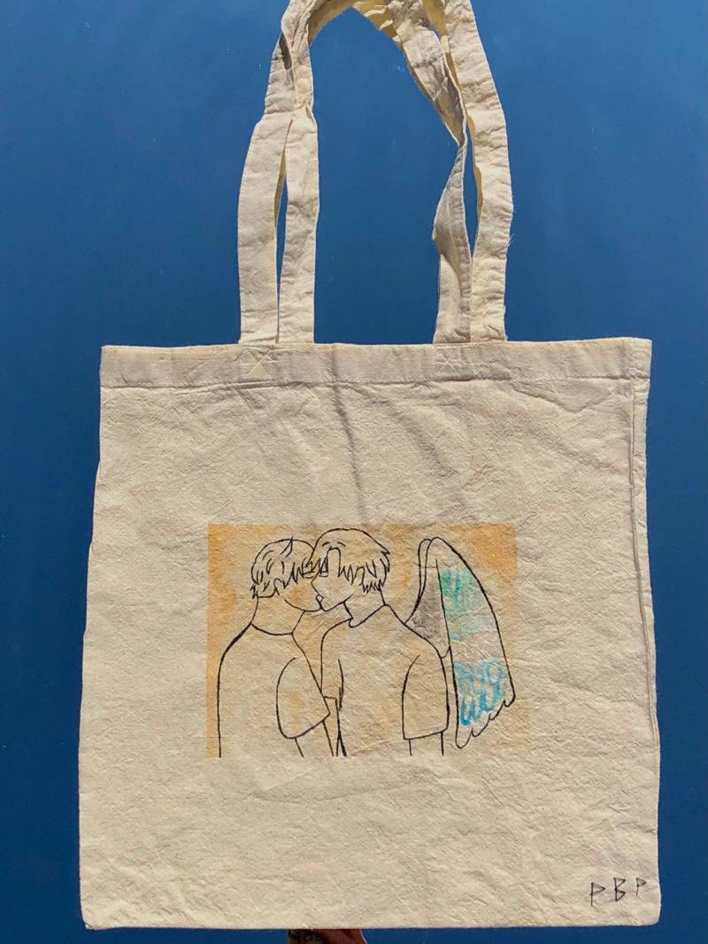 Lgbtq Jutebeutel Männer Küssend Tragetasche Geschenk Strandtasche Queer Lgbtq Jutebeutel Männer Küssend Tragetasche Geschenk Strandtasche Queer von MichaelasArtPrints