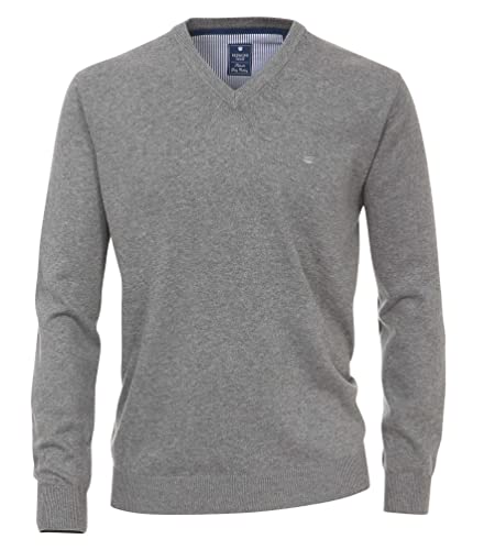 Redmond - Herren Pullover mit V-Ausschnitt (600), Größe:4XL, Farbe:Grau(70) von Michaelax-Fashion-Trade