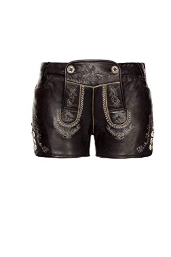 Stockerpoint - Damen Trachten Lederhose kurz Nappa, Mona, Größe:38, Farbe:Black Nappa Stockerpoint - Damen Trachten Lederhose kurz Nappa, Mona, Größe:38, Farbe:Black Nappa von Michaelax-Fashion-Trade