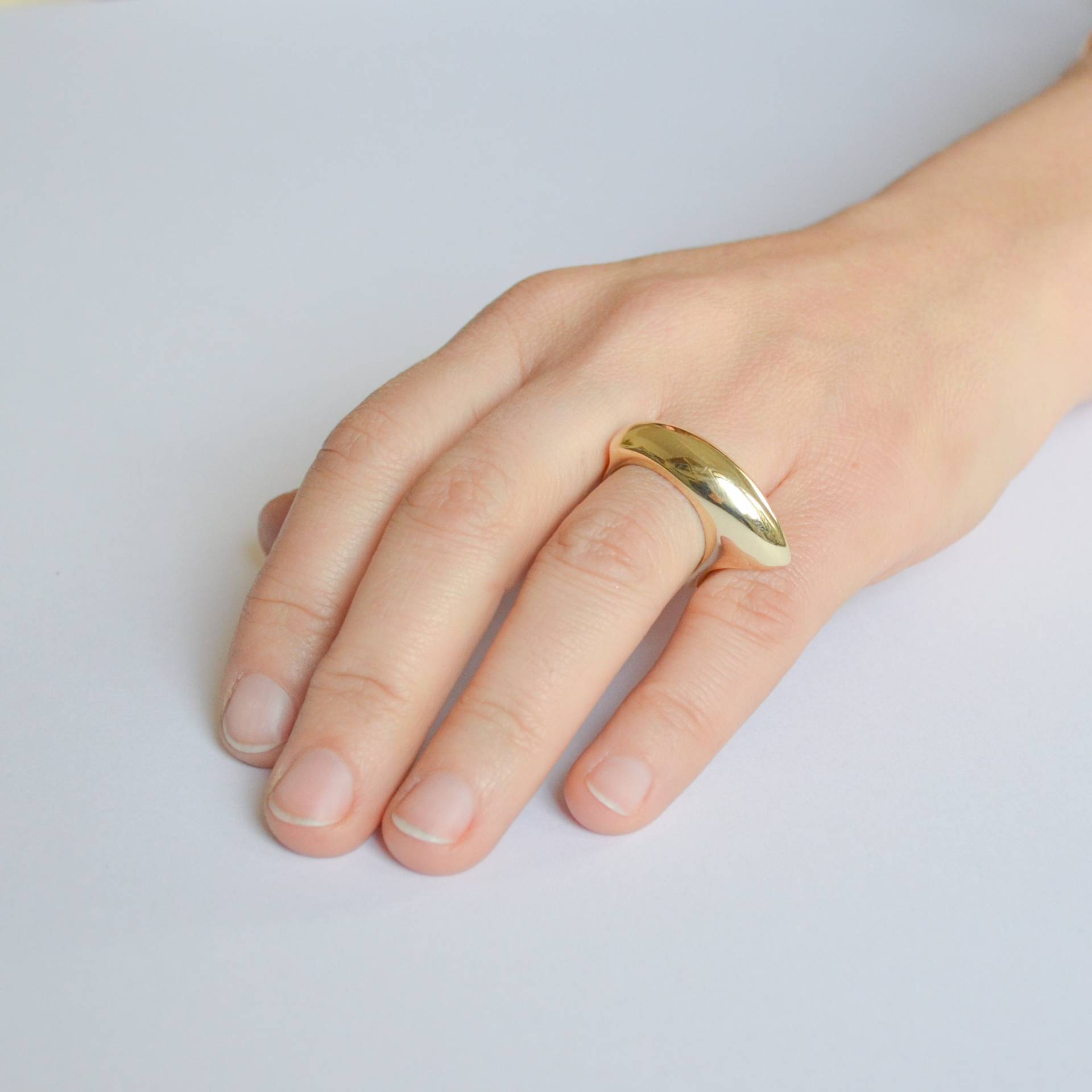 statement Ring Für Frauen, Einzigartiger Design, Ungewöhnlicher 14K Gold Boho Ring, Chunky Geschenke Sie von MichalBenAriJewelry