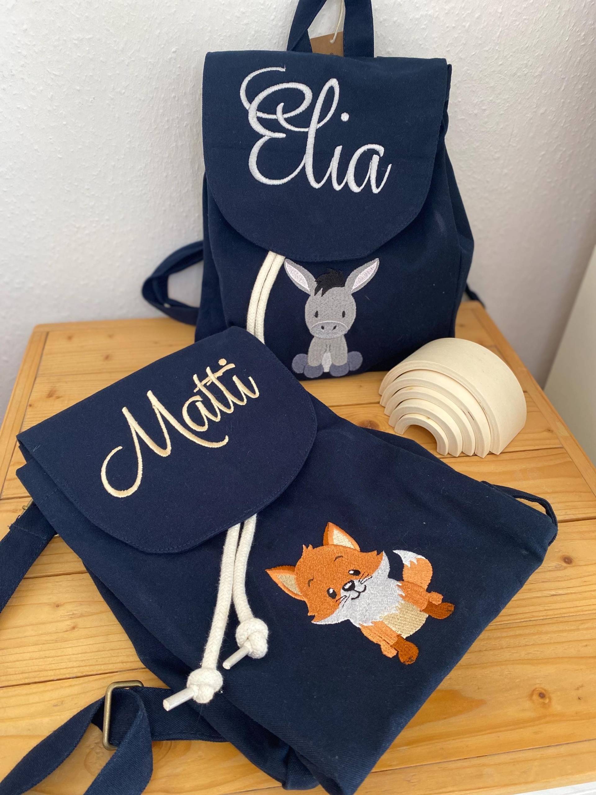 Kitatasche Bestickt Und Mit Namen, Kindergartenrucksack, Sporttasche von Michaminusmyshop