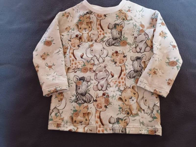 Raglanshirt Safari Größe 86 von MichasHobby