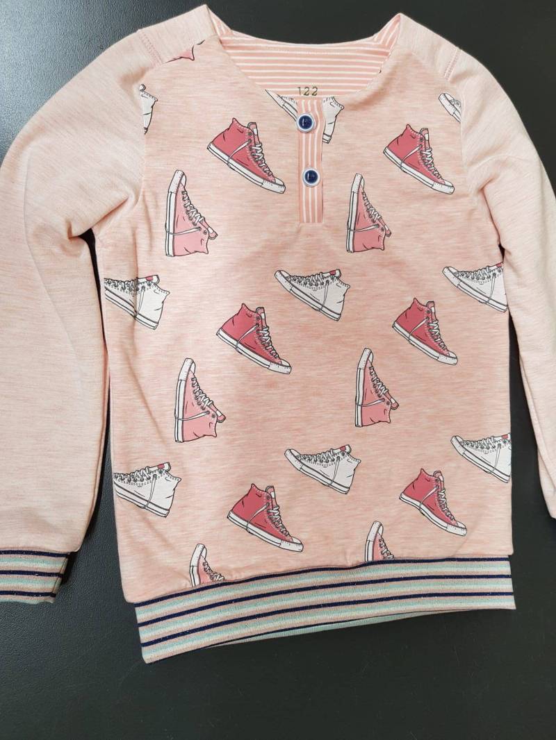 Raglansweatshirt Rosa Super Sportlich Größe 122 von MichasHobby