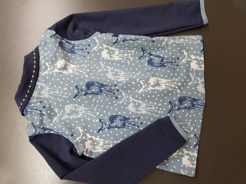 Schönes Sweatshirt in Blau Größe 116 von MichasHobby