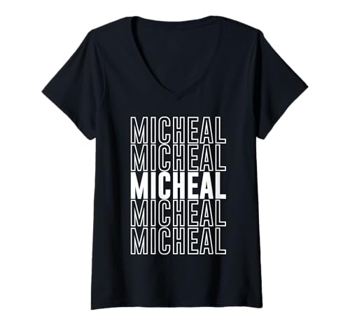 Damen Micheal T-Shirt mit V-Ausschnitt von Micheal Apparel