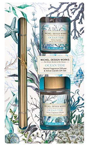 Geschenkset Diffusor + Duftkerze - Ocean Tide - von MICHEL DESIGN WORKS von Michel Design Works