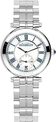 Michel Herbelin 18384/B29 Damen-Uhr Newport Analog Quarz mit Edelstahl-Band von Michel Herbelin