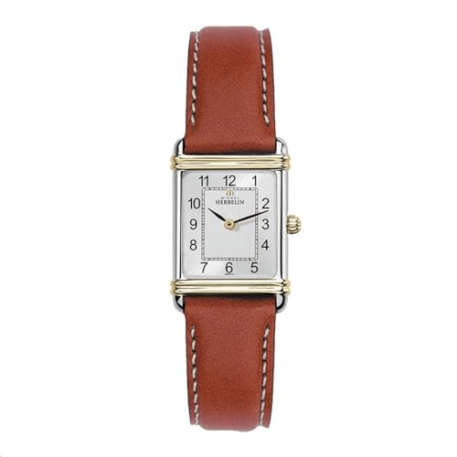 Michel Herbelin Damen Analog Quarz Uhr mit Leder Armband 17478/T22GO von Michel Herbelin