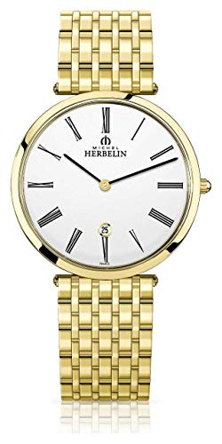 Michel Herbelin | Herren | Epsilon | extra flaches Gold pvd Armband | 19416/BP01N von Michel Herbelin