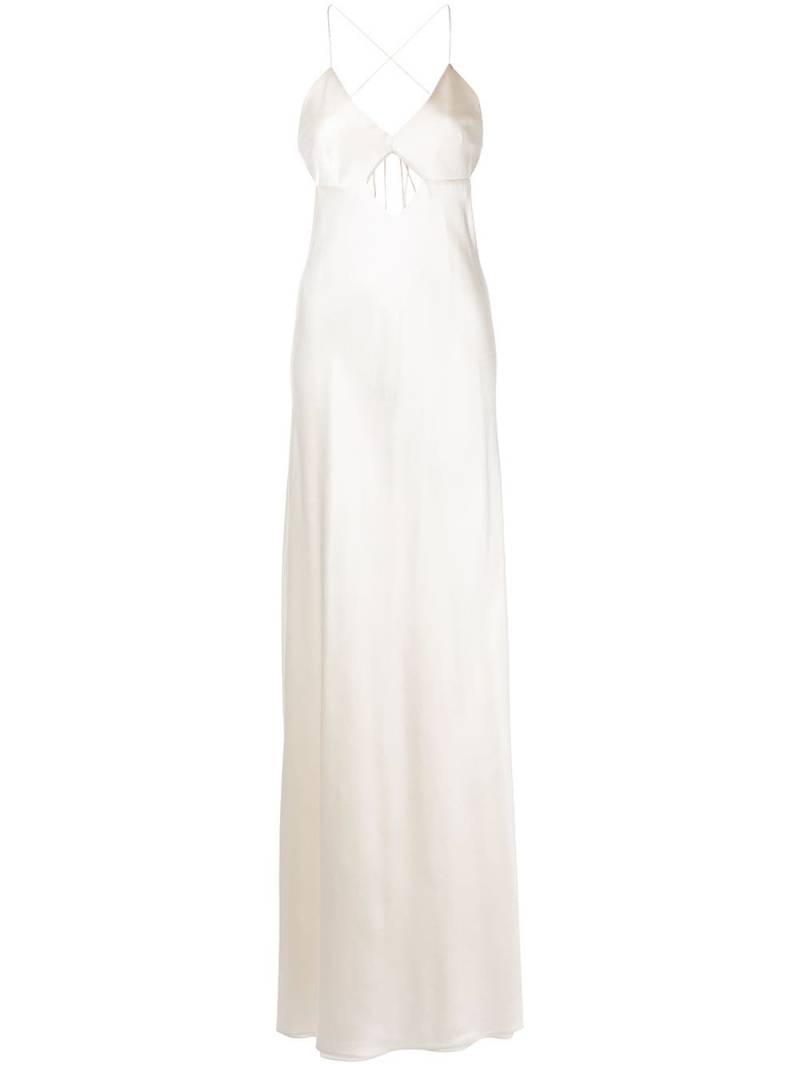 Michelle Mason Abendkleid mit Cut-Out - Weiß von Michelle Mason