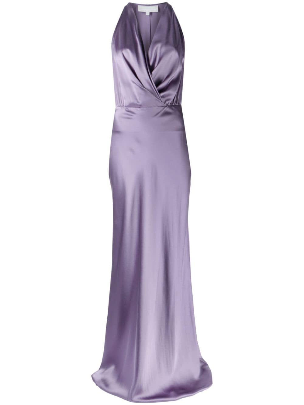 Michelle Mason Drapiertes Neckholder-Kleid - Violett von Michelle Mason