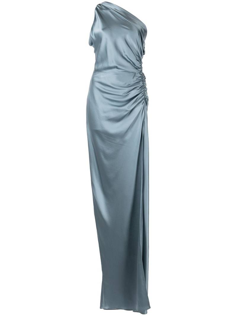 Michelle Mason Gerafftes Abendkleid - Blau von Michelle Mason