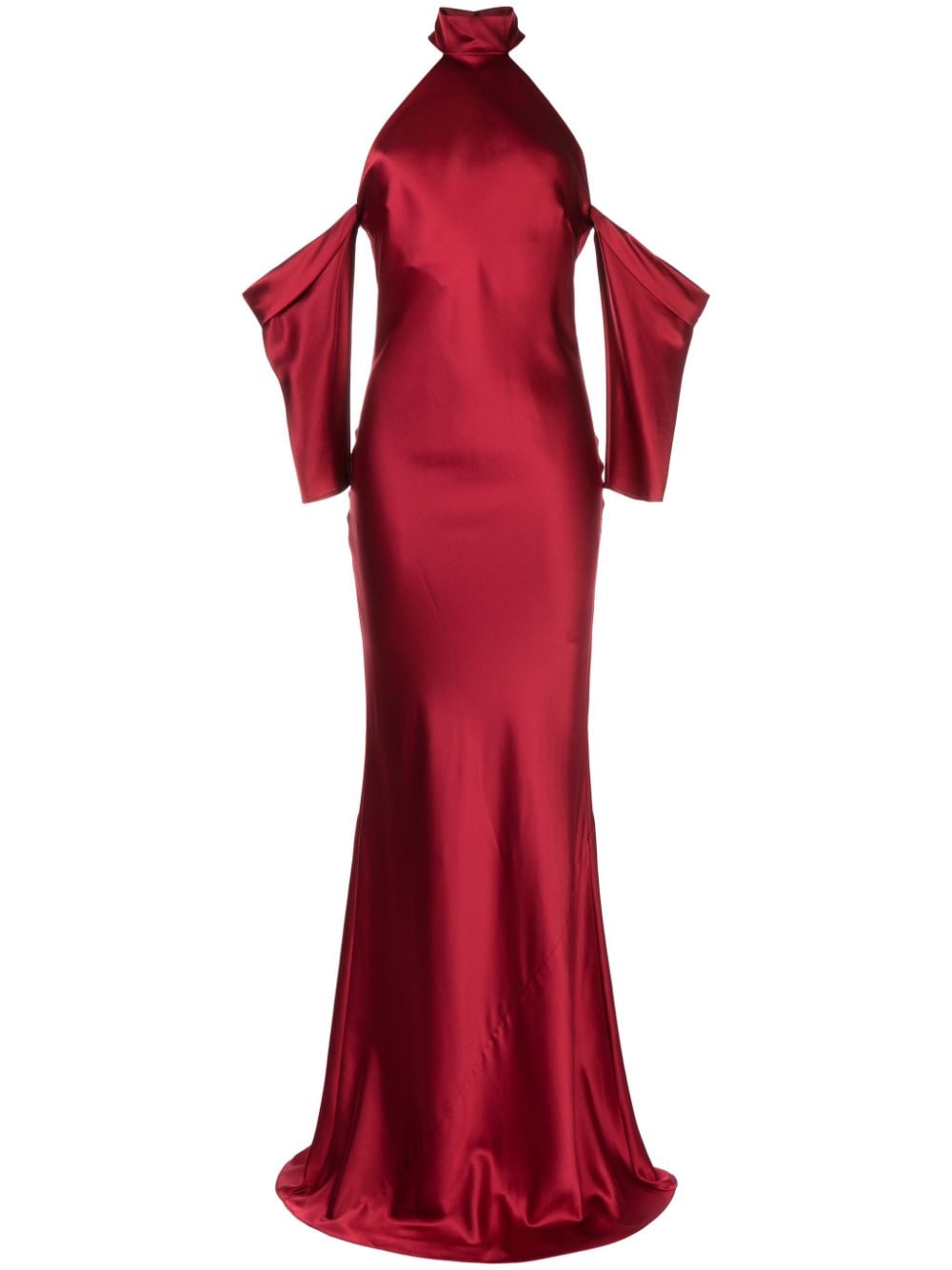 Michelle Mason Maxikleid mit Neckholder - Rot von Michelle Mason