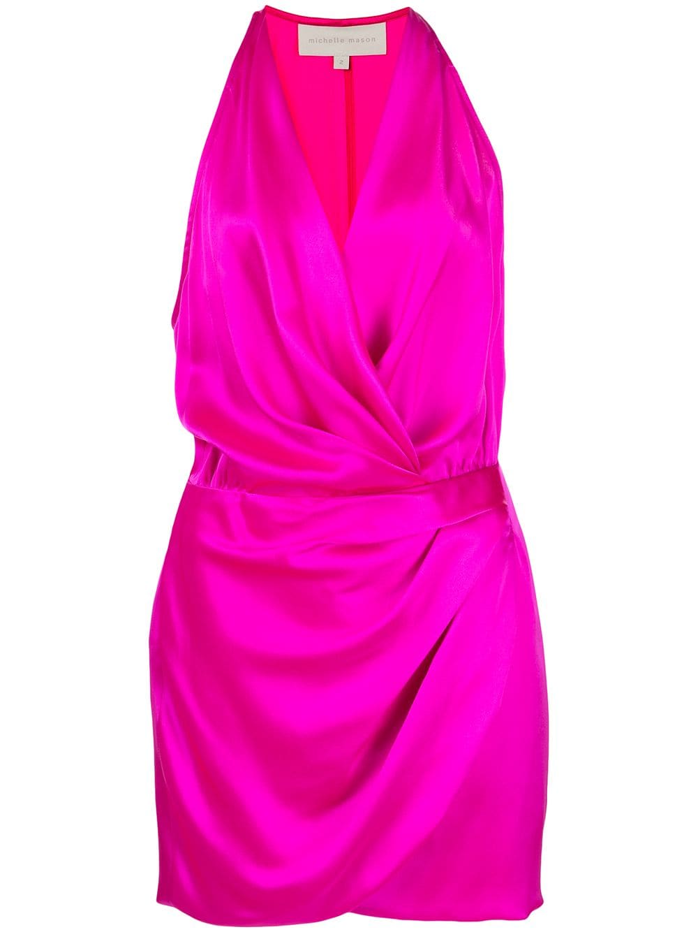 Michelle Mason Neckholder-Minikleid aus Seidensatin - Rosa von Michelle Mason